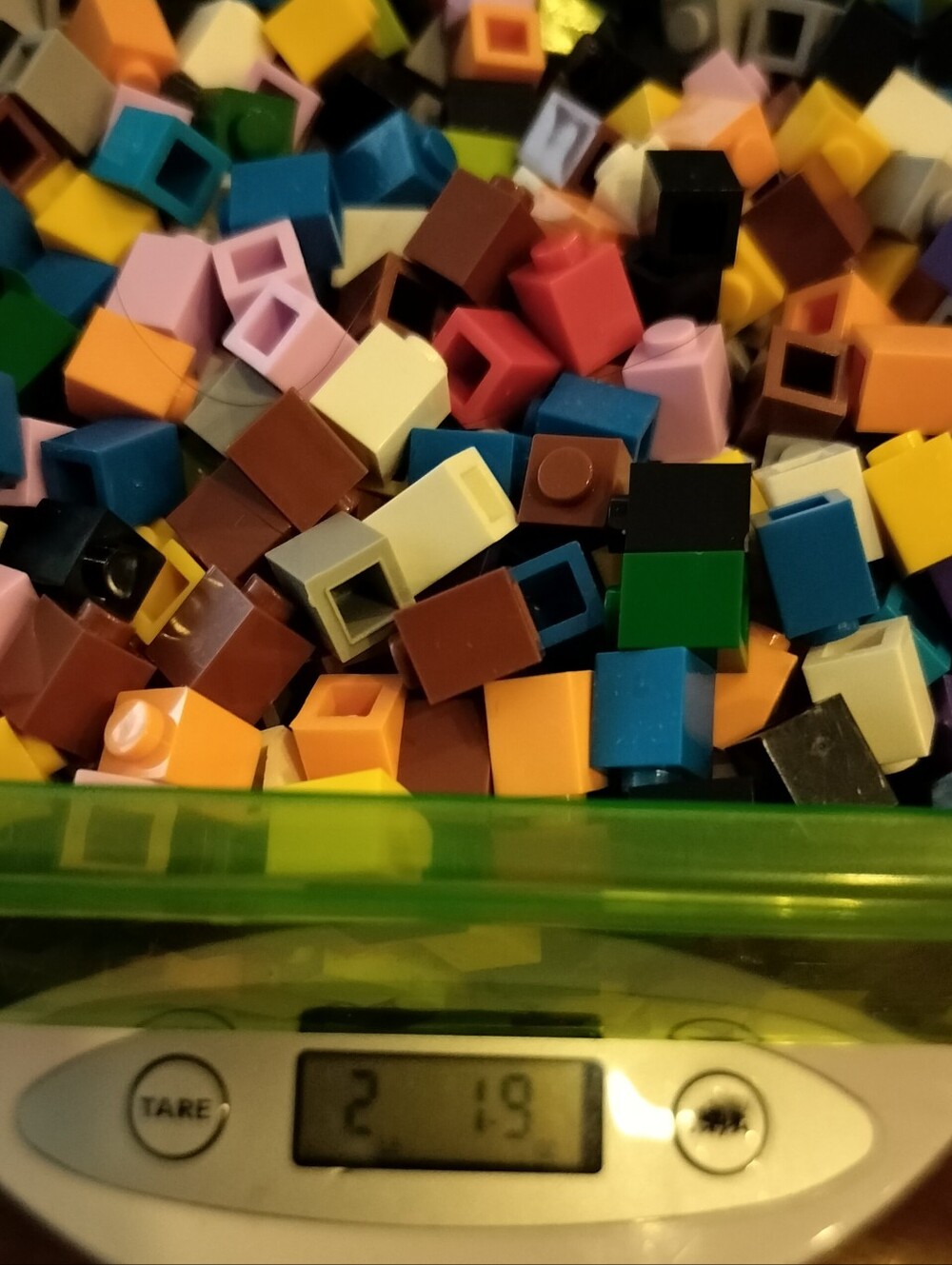 Lego Compatible 1x1 Small Bricks DIY Builds, Multicolor + Clear, 2 LB Bulk Loose - Picture 3 of 5